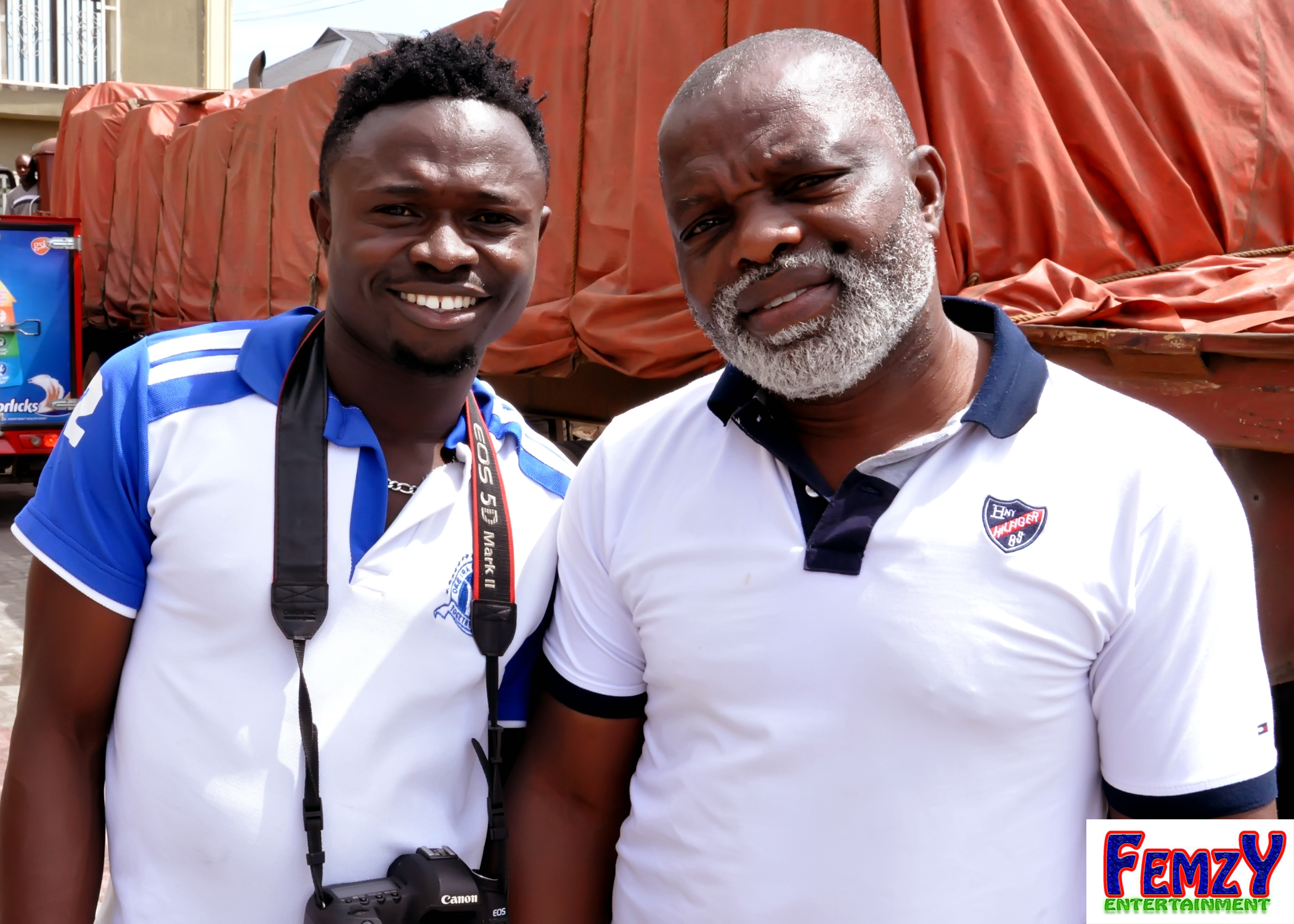 Awe Oluwafemi Seun on set